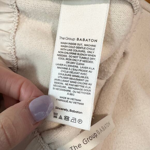 Aritzia The Group Babaton Powell Pants Fleece Paperbag Wide Leg Crop Sweatpants - Picture 9 of 10